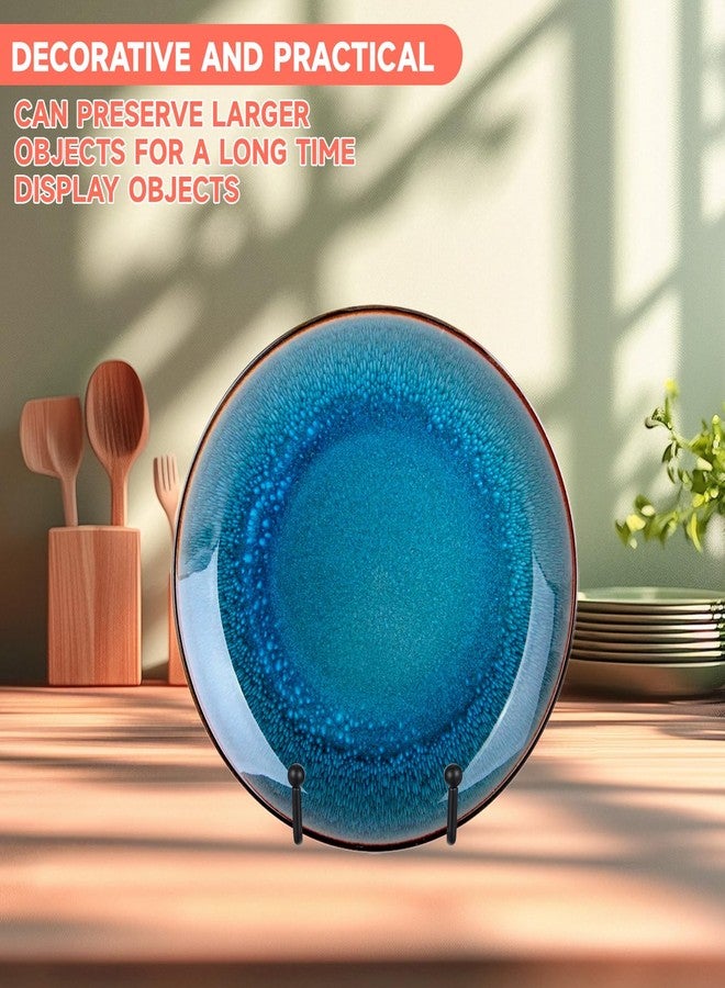 mekueeex 5 Pack 12 Inch Black Picture Stands Plate Stands for Display Large Book Stands for Picture, Decorative Plate, Book, Frame, Tabletop Poster - Image 4